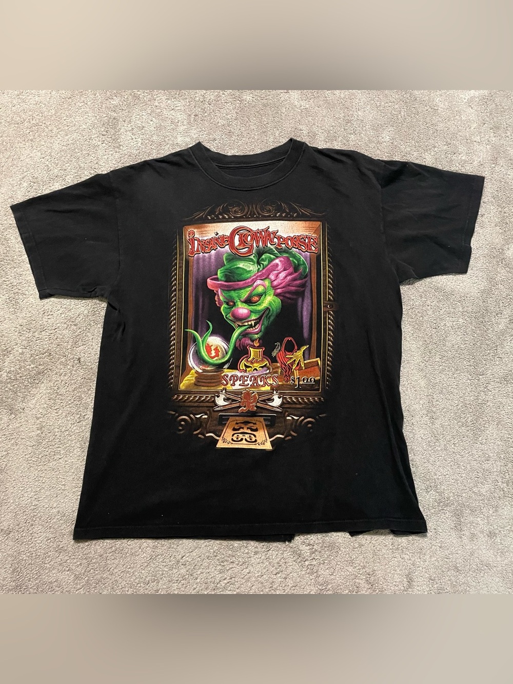 Insane Clown Posse ICP Speaks $1.00 Double Sided Graphic Tee Men’s L